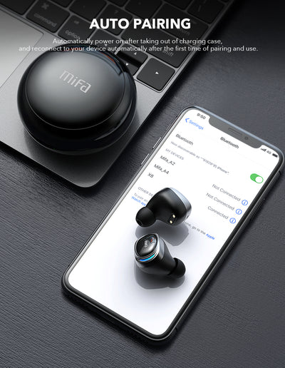 Wireless Bluetooth Earbuds Touch Control Stereo Cordless Headset For iPhone Smart Phone With Charging Box